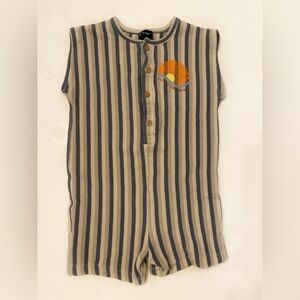 Toddler Art class Striped Romper - 4T